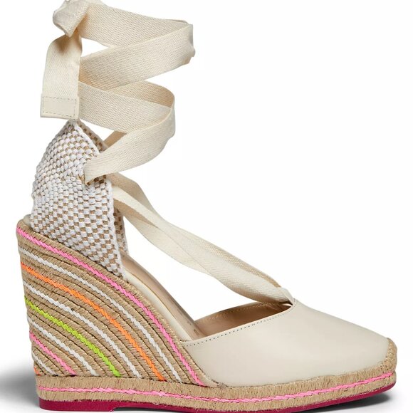 Sophia Webster Valentina 110MM Striped Espadrille Wedge Sandals 36, 38